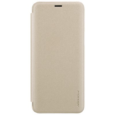 Полиуретановый чехол книга Nillkin Sparkle Leather Case Золотой для Samsung G960 Galaxy S9(1)