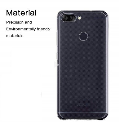 Силиконовый чехол Becolor TPU Case 0.6mm прозрачный для Asus ZenFone Max Plus (M1) ZB570TL(2)