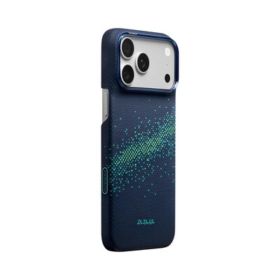 Кевларовый чехол с Magsafe Pitaka Edge Case Milky Way Galaxy 2.0 Nearfield Blue для Apple iPhone 18 Pro(2)