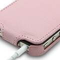 Кожаный чехол книга Melkco Leather Case (Pink LC) для Apple iPhone 4/4S(#3)