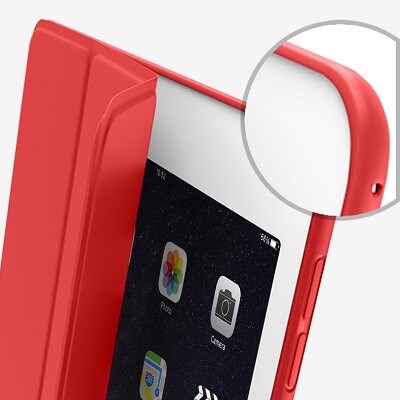 Полиуретановый чехол с силиконовой основой YaleBos Tpu Case красный для Apple iPad 9.7 (2018)(5)