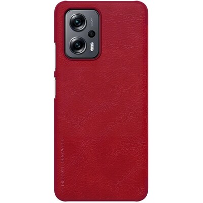 Кожаный чехол Nillkin Qin Leather Case Красный для Xiaomi Poco X4 GT(2)