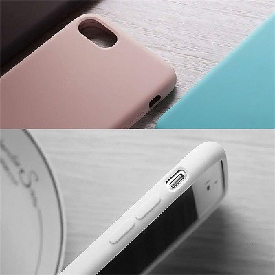 Силиконовый чехол светло-розовый для Apple iPhone 8 Plus(6)