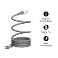 Магнитный кабель Momax DC60L2 Mag. Link 60W USB-C to USB-C Magnetic cable 1m бежевый(#4)