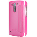 Полиуретановый чехол Nillkin Sparkle Leather Case Red  для LG Optimus G3s D724(#1)