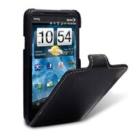 Кожаный чехол книга Melkco Leather Case Black LC для HTC EVO 3D