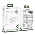 Кабель для зарядки и синхронизации Acefast C24-03 USB-C to USB-C 60W 1.2m белый(#7)