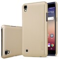 Пластиковый чехол с пленкой Nillkin Super Frosted Shield Gold для LG X Power (K220DS)(#3)