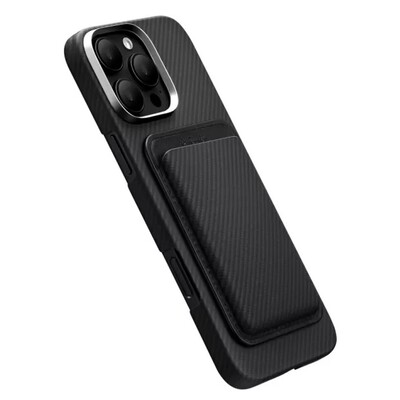 Картхолдер для смартфона Pitaka Magnetic Woven Wallet MWW2401 черный(5)