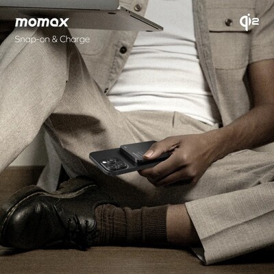 Внешний аккумулятор Momax 1-Power Q.Pass Qi2 Magnetic Wireless Power Bank 5000mAh (IP129Q2) пустынный титан(6)