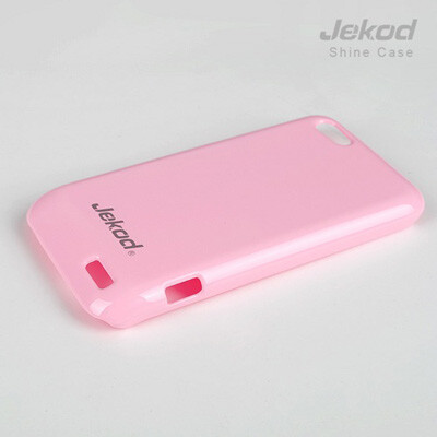 Пластиковый чехол накладка Jekod Pink для HTC One V(2)