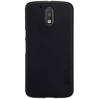Пластиковый чехол с пленкой Nillkin Super Frosted Shield Black для Motorola Moto G4 Plus(1)