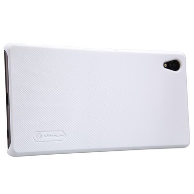 Пластиковый чехол с пленкой Nillkin Super Frosted Shield White для Sony Xperia Z3+(2)