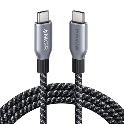 Кабель Anker A88E2 USB Type-C - USB Type-C 240W 1.8м, черный(1)