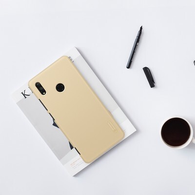Пластиковый чехол с пленкой Nillkin Super Frosted Shield Золотой для Huawei Honor Note 10(3)
