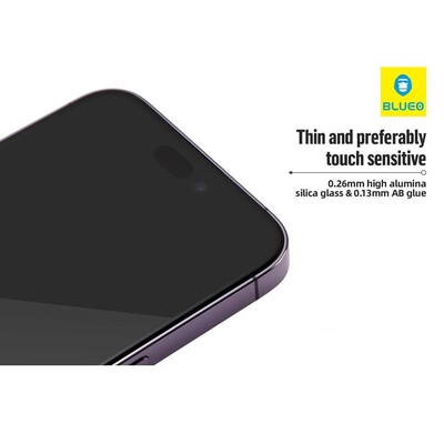 Защитное стекло Blueo Full transparent HD Glass прозрачное для Apple iPhone 17 Pro(9)