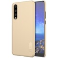 Пластиковый чехол с пленкой Nillkin Super Frosted Shield Золотой для Huawei P20 Pro(#3)