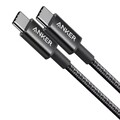 Кабель Anker A8753 USB-C to USB-C 60W Braided 1.8m черный(#1)