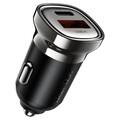 Автомобильное зарядное устройство Acefast B19 30W (1xUSB-C + 1xUSB-A)(#1)