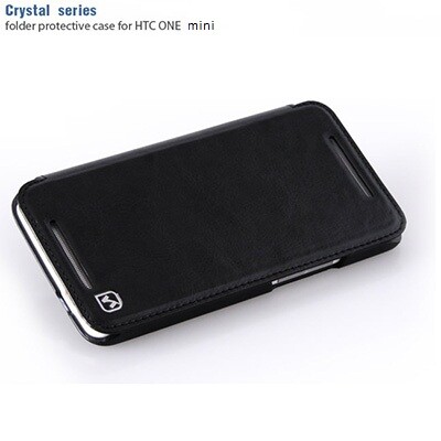 Кожаный чехол HOCO Crystal leather Case Black для HTC One mini/M4(1)