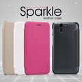 Полиуретановый чехол Nillkin Sparkle Leather Case Gold для Asus Padfone S(#4)
