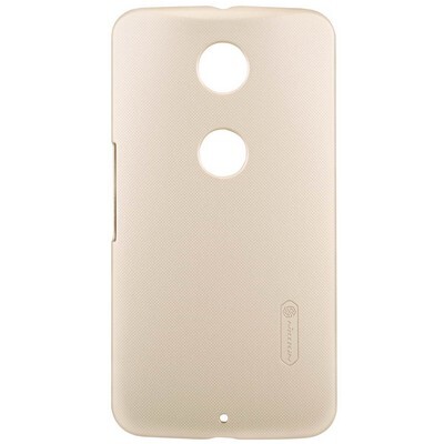 Пластиковый чехол с пленкой Nillkin Super Frosted Shield Gold для Motorola Nexus 6(1)