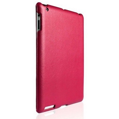 Кожаный чехол Jisoncase Smart Leather Case Rose Red для Apple iPad 4(4)