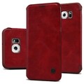 Кожаный чехол Nillkin Qin Leather Case Red для Samsung Galaxy S6 Edge Plus(#3)