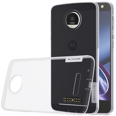 Силиконовый чехол Nillkin Nature TPU Case White для Motorola Moto Z(3)