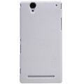 Пластиковый чехол Nillkin Super Frosted Shield White для Sony Xperia T2 Ultra Dual(#1)