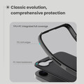 Пластиковый чехол с пластиной Magsafe Nillkin Super Frosted Shield Pro Magnetic Case Черный для Apple iPhone 16e(#4)