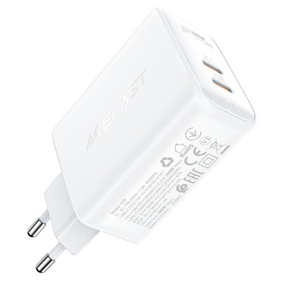 Зарядное устройство Acefast A29 GaN PD50W (2xUSB-C) белый(1)