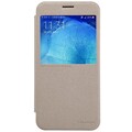 Полиуретановый чехол Nillkin Sparkle Leather Case Gold для Samsung Galaxy A8(#1)