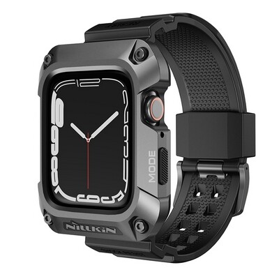 Защитный чехол NILLKIN DynaGuard Wristband Case Серый для Apple Watch 45 mm (7/ 8 series) для Apple(1)