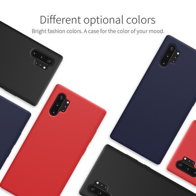 Силиконовый чехол-накладка Nillkin Flex Pure Case Синий для Samsung Galaxy Note 10 Plus(5)