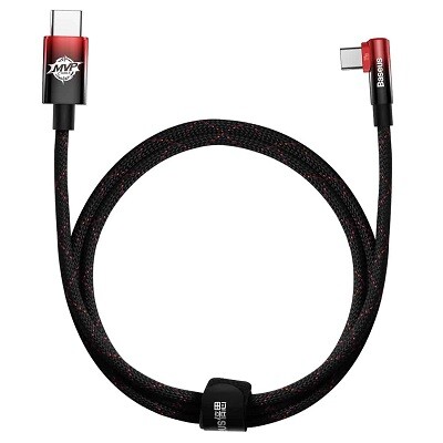 Кабель Baseus MVP 2 Elbow-shaped Fast Charging Data Cable Type-C to Type-C 100W 1m CAVP000620 черно-красный(3)