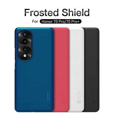 Пластиковый чехол с подставкой Nillkin Super Frosted Shield Красный для Huawei Honor 70 Pro(5)
