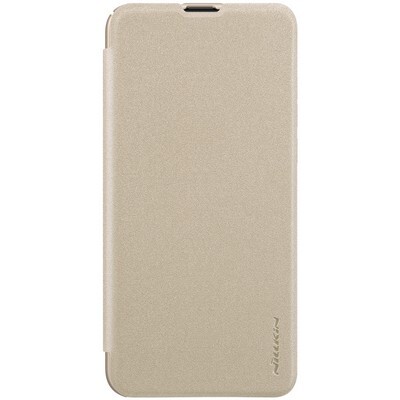 Полиуретановый чехол книга Nillkin Sparkle Leather Case Золотой для Huawei Nova 4(1)