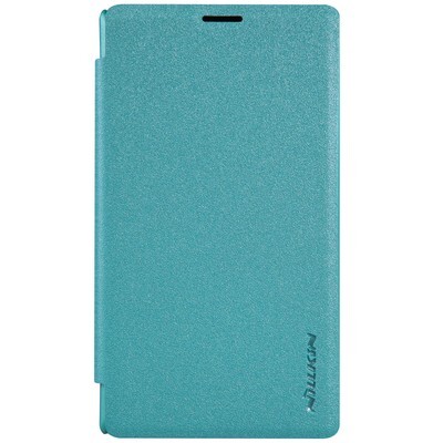 Полиуретановый чехол Nillkin Sparkle Leather Case Blue для Microsoft Lumia 435(1)