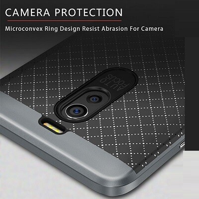 Противоударный гибридный чехол iPaky Hybrid Series серебристый для Meizu M6 Note(9)