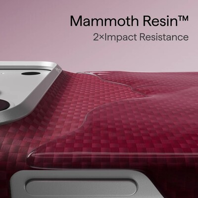 Кевларовый чехол с Magsafe Pitaka Edge Case Argyle Burgundy для Apple iPhone 18 Pro Max(7)