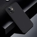 Пластиковый чехол Nillkin Synthetic Fiber Черный для Apple iPhone 12(#4)