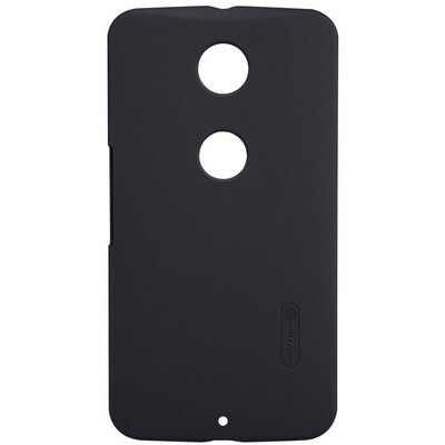 Пластиковый чехол с пленкой Nillkin Super Frosted Shield Black для Motorola Nexus 6(1)