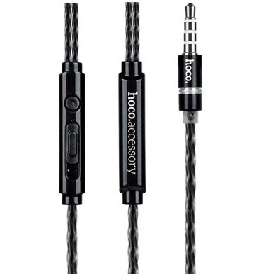 Hoco M18 Metal Earphone Проводные наушники с микрофоном и пультом дистанционного управления(2)