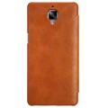 Кожаный чехол Nillkin Qin Leather Case Brown для OnePlus 3 (Three)/ 3T (Three T)(#2)