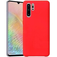 Силиконовый чехол Silicone Case красный для Huawei P30 Pro