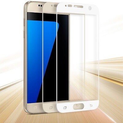 Противоударное защитное стекло на весь экран Ainy Full Screen Cover Gold для Samsung G930F Galaxy S7(2)