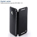 Кожаный чехол HOCO Crystal leather Case Black для HTC One mini/M4(#4)
