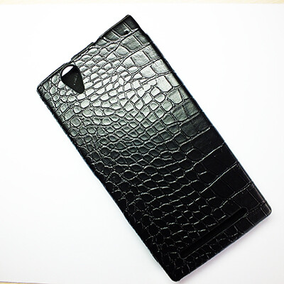 Кожаный чехол Armor Case Black Crocodile для Sony Xperia T2 Ultra Dual(3)