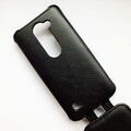 Кожаный чехол Armor Case Black для LG Leon H324(#4)